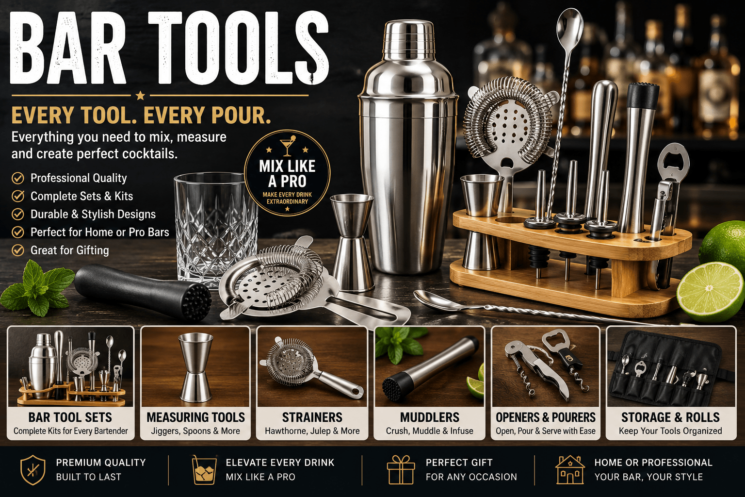 Bar Tools Review: Best Picks for Pro Bartenders - My Kitchen Products