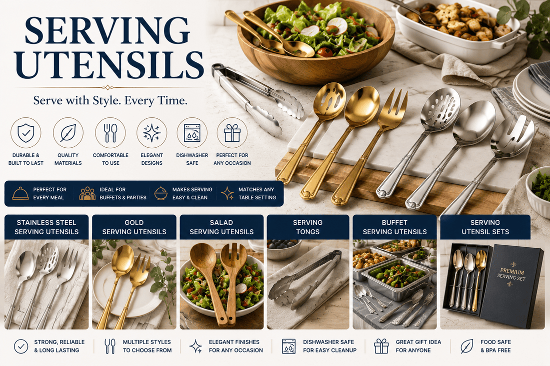 Best Serving Utensils Review: Top Picks for Elegant Entertaining - My Kitchen Products