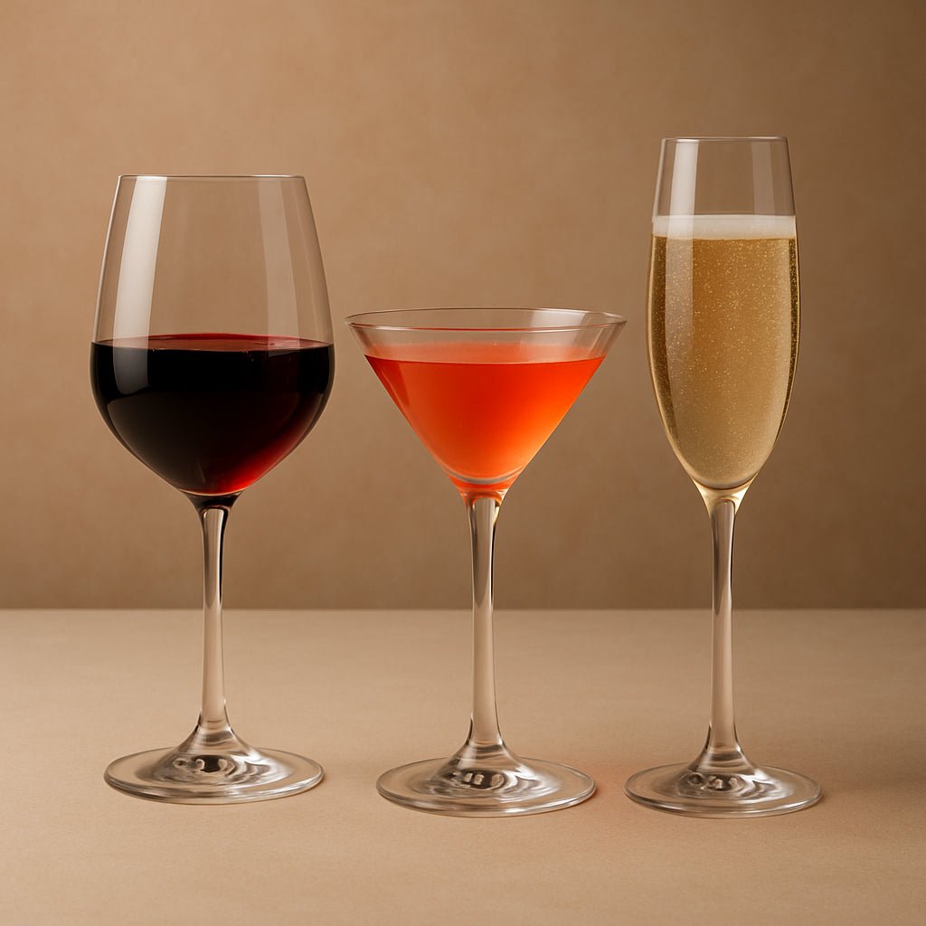 Cocktail Glasses vs Champagne and Wine Glasses: The Ultimate Comparison - My Kitchen Products