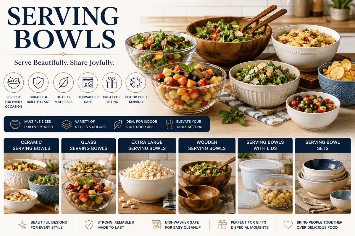 How to Choose Serving Bowls Like a Pro - My Kitchen Products