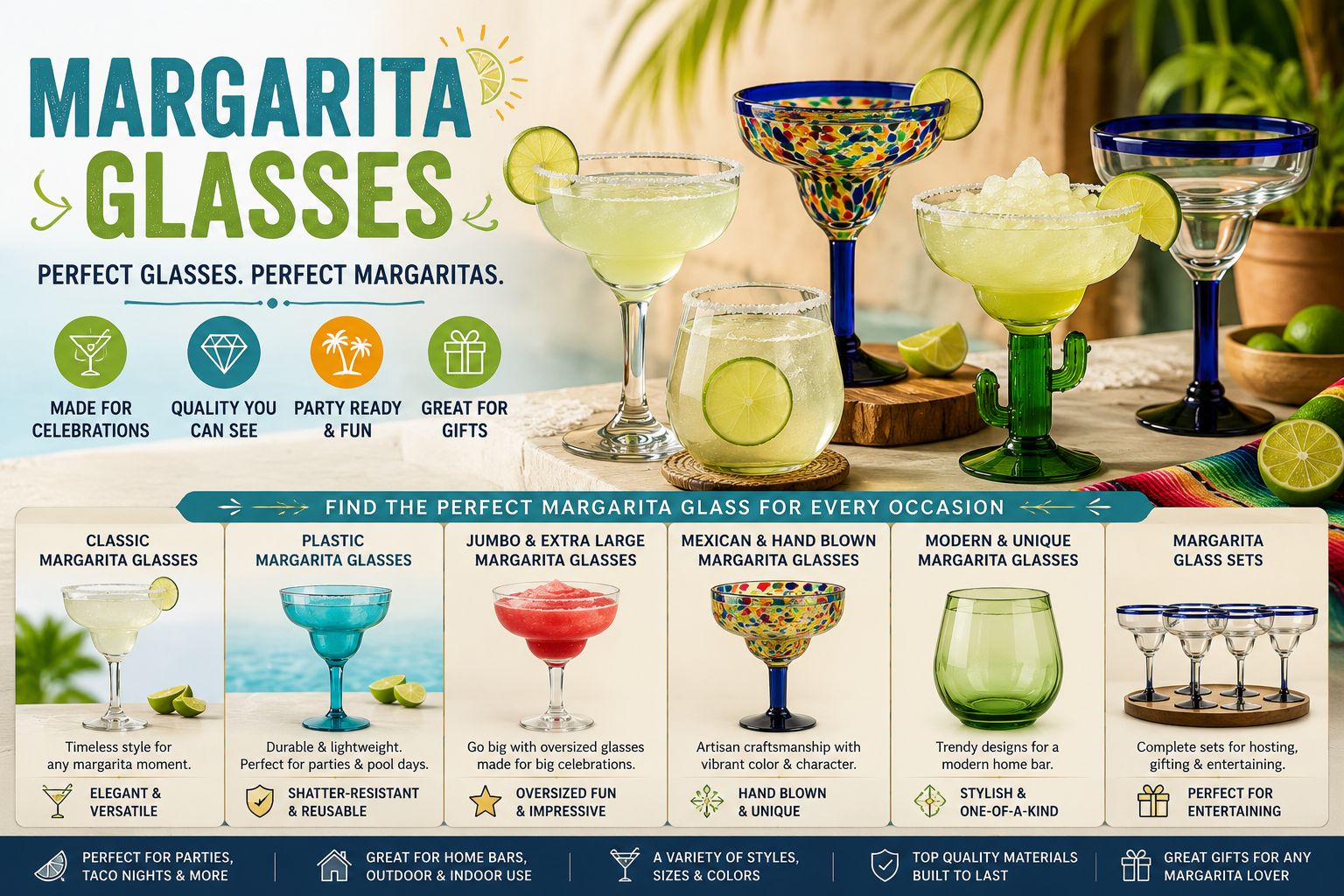 How to Choose the Best Margarita Glasses - My Kitchen Products