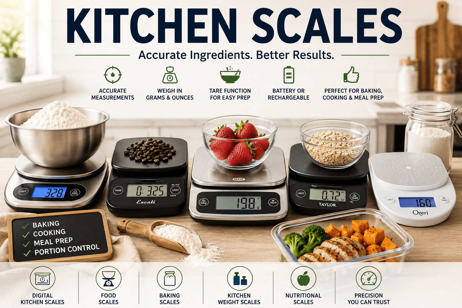 Kitchen Scales Review: Top Picks for Precision and Reliability - My Kitchen Products