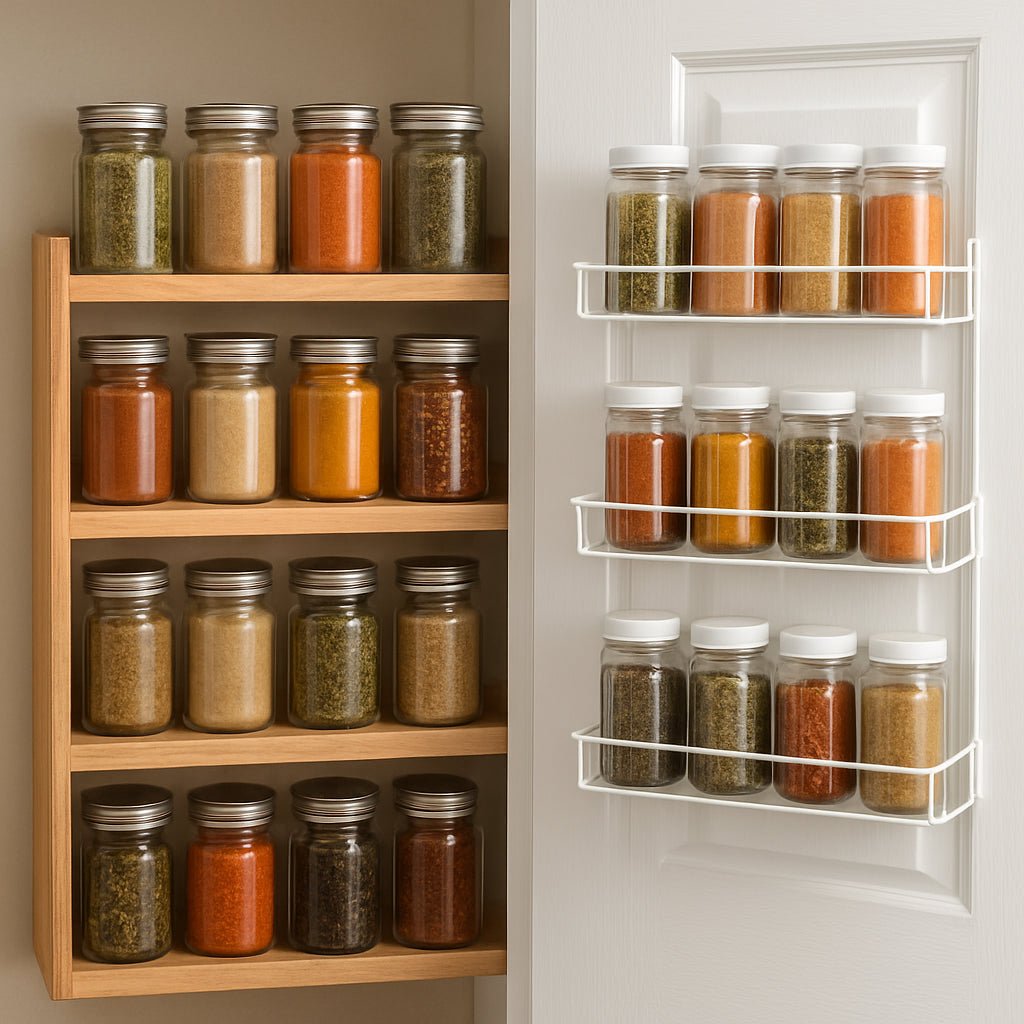 Spice Racks vs Pantry Door Organizers: Best Choice? - My Kitchen Products