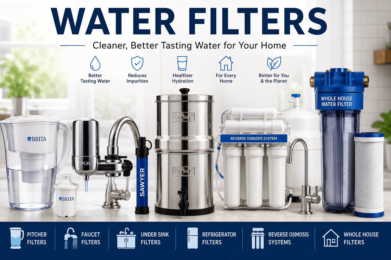 Top Water Filters Reviewed: Best Picks for Clean, Safe Drinking Water - My Kitchen Products