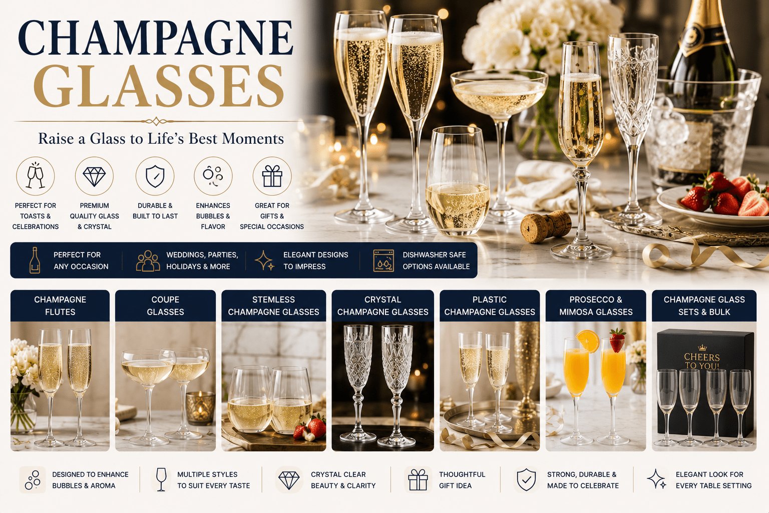 Champagne Glasses - My Kitchen Products