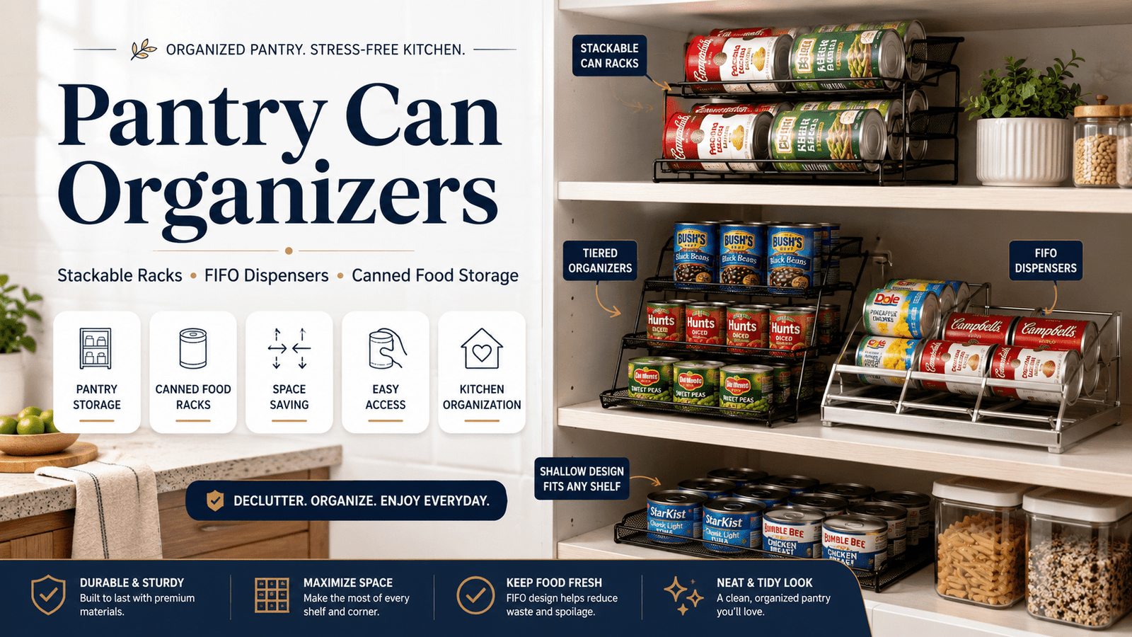 Pantry Can Organizers - My Kitchen Products