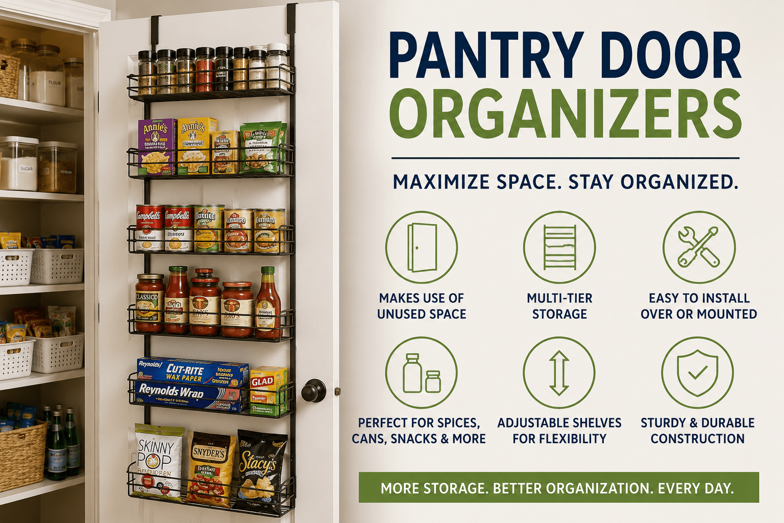 Pantry Door Organizers - My Kitchen Products