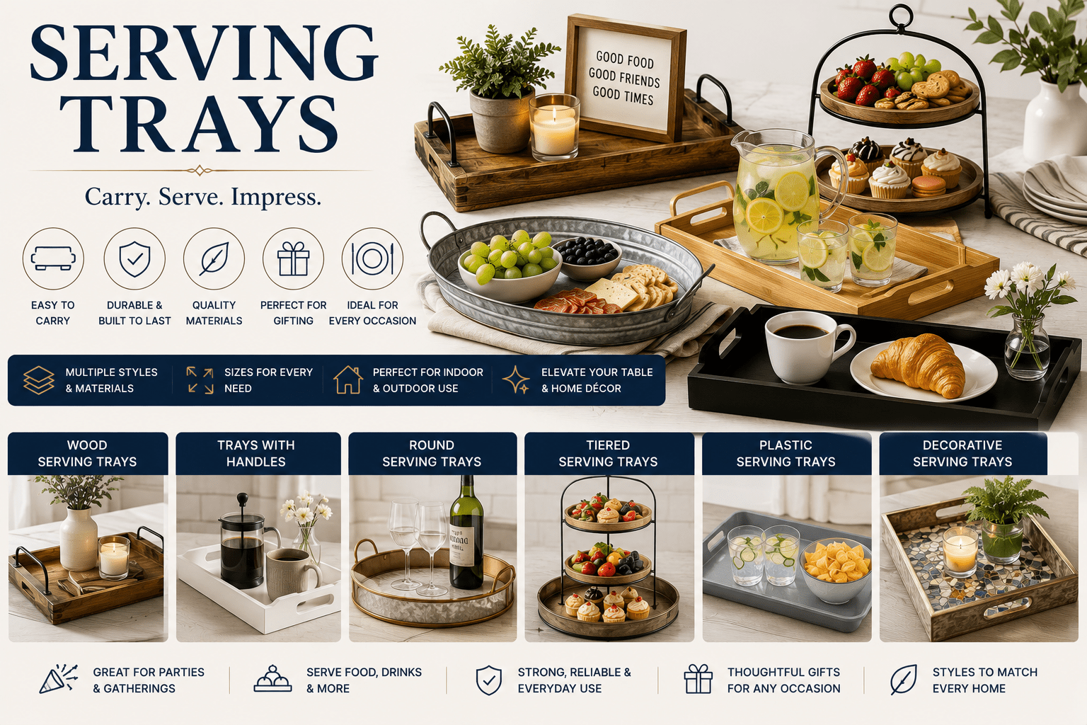Serving Trays - My Kitchen Products