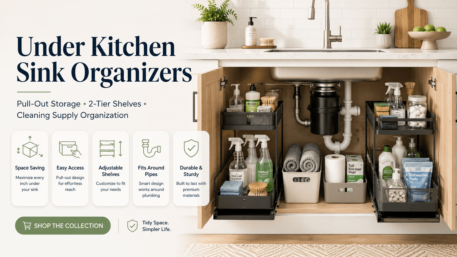 Under Kitchen Sink Organizers - My Kitchen Products