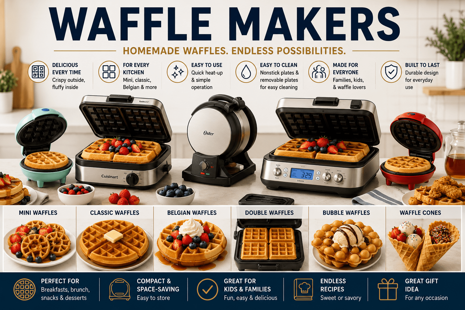 Waffle Makers - My Kitchen Products