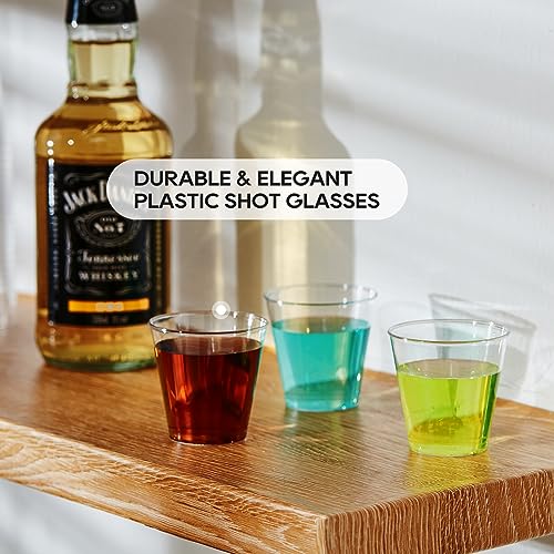 1 OZ 1000 Pack Plastic Shot Glasses, Disposable Cups, 1 Ounce Tasting Cups Party Cups Perfect for Whiskey, Wine Tasting, Food Samples, and Parties - My Kitchen Products