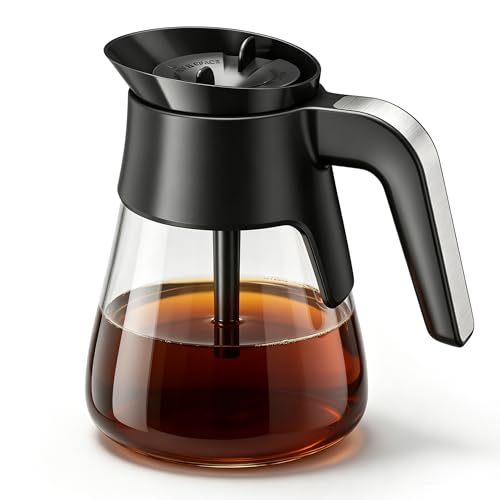 10 Cup Replacement Coffee Pot, Premium Glass Carafe for Ninja Coffee Maker, with Brew-Through Lid and Strong Handle, Fits CM401 CM371 CP301 CM300 CM400 CF091 - My Kitchen Products