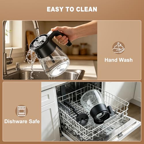10 Cup Replacement Coffee Pot, Premium Glass Carafe for Ninja Coffee Maker, with Brew-Through Lid and Strong Handle, Fits CM401 CM371 CP301 CM300 CM400 CF091 - My Kitchen Products