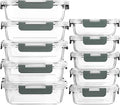 [10-Pack] Glass Meal Prep Containers with Lids, MCIRCO Food Storage Containers with Snap Locking Lids, Airtight Lunch Containers, Microwave, Oven, Freezer and Dishwasher - My Kitchen Products