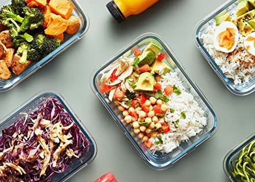 [10-Pack] Glass Meal Prep Containers with Lids, MCIRCO Food Storage Containers with Snap Locking Lids, Airtight Lunch Containers, Microwave, Oven, Freezer and Dishwasher - My Kitchen Products