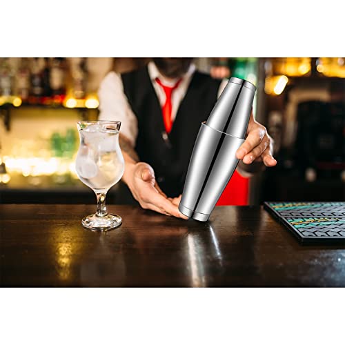 10 Pcs Cocktail Shaker Tin Set, Professional Bar Shaker Boston Cocktail Shakers, Weighted Shake Can, Stainless Steel Martini Shaker Drink Mixer Basic Tools for Bartending and Home Bar - 18oz & 28oz - My Kitchen Products