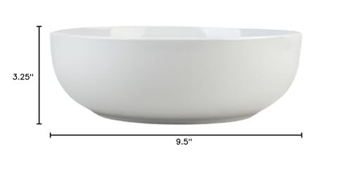 10 Strawberry Street Coupe Stoneware 9.5"/70oz Serving Bowl, White - My Kitchen Products