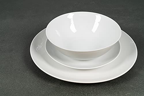 10 Strawberry Street Simply Coupe 16 Piece Dinnerware Set, White - SM-1600-CP-SW - My Kitchen Products
