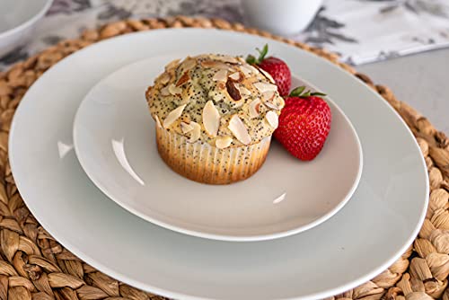 10 Strawberry Street Simply Coupe 16 Piece Dinnerware Set, White - SM-1600-CP-SW - My Kitchen Products