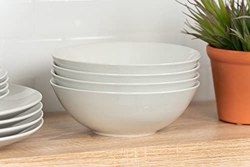 10 Strawberry Street Simply Coupe 16 Piece Dinnerware Set, White - SM-1600-CP-SW - My Kitchen Products