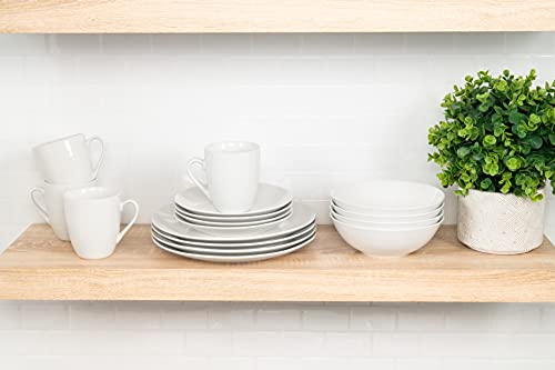 10 Strawberry Street Simply Coupe 16 Piece Dinnerware Set, White - SM-1600-CP-SW - My Kitchen Products