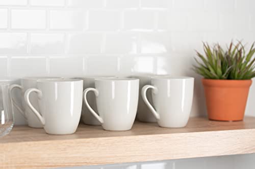 10 Strawberry Street Simply White 12 oz Mug, Set of 6 - My Kitchen Products