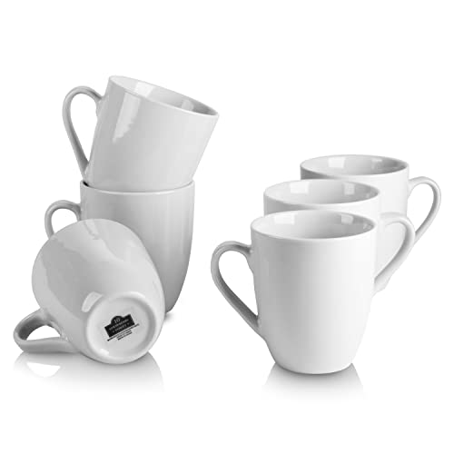 10 Strawberry Street Simply White 12 oz Mug, Set of 6 - My Kitchen Products
