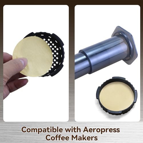 1000 Pcs Round Disposable Coffee Filters Paper Compatible with Aeropress Coffee Makers - My Kitchen Products