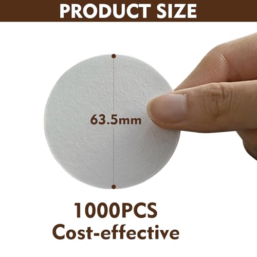 1000 Pcs Round Disposable Coffee Filters Paper Compatible with Aeropress Coffee Makers - My Kitchen Products