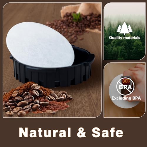 1000 Pcs Round Disposable Coffee Filters Paper Compatible with Aeropress Coffee Makers - My Kitchen Products