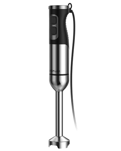 1000W Powerful Immersion Blender Handheld, 2026 New Update Hand Blender with 25-Speed and Heavy-Duty Copper Motor (Silver) - My Kitchen Products
