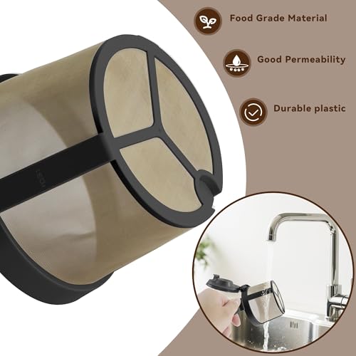 100Pcs Disposable Coffee Paper Filters & Black Permanent Coffee Filter for Ninja Pod & Grounds Specialty Single-Serve Coffee Maker, Ninja PB051 & PB041 Coffee Maker - My Kitchen Products