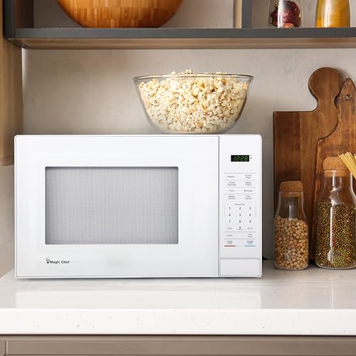 1.1 cu. ft. Countertop Microwave Oven in White - My Kitchen Products