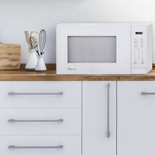 1.1 cu. ft. Countertop Microwave Oven in White - My Kitchen Products