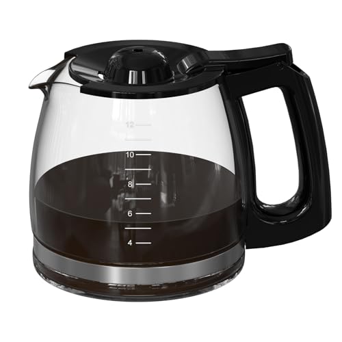 12 Cup Coffee Maker Carafe Replacement Pot Compatible with Hamilton Beach Flexbrew Models: 49902, 49915, 49905C, CM4309, 49317, 49467, 49611, 49904, 49934, 46230, 46290, 46293, Part Number: 990136800 - My Kitchen Products