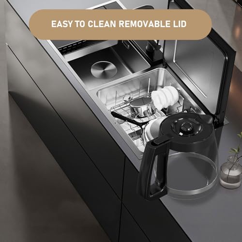 12-Cup Coffee Maker Glass Carafe Replacement Compatible with Hamilton Beach Coffee Maker Models 46310, 49980R, 49976, 49350, 49980A, 49980Z, 49983, 49618, 46300, 49966 1 Pack - My Kitchen Products