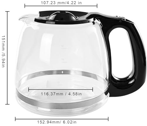 12-Cup Coffee Pot Replacement Carafe Compatible with Black and Decker Coffee Maker Many Models CM1160B/W, CM1050B/W, CM1060B/W - My Kitchen Products