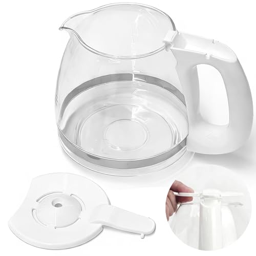 12-Cup Coffee Pot Replacement Carafe Compatible with Black and Decker Coffee Maker Many Models CM1160B/W, CM1050B/W, CM1060B/W, White - My Kitchen Products