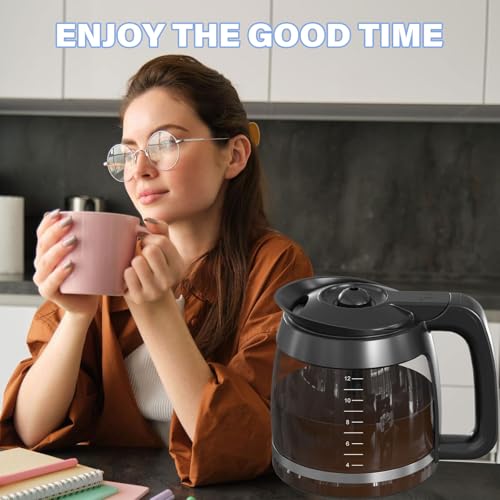 12-Cup Coffee Pot Replacement Carafe Compatible with Ninja Coffee Brewer Maker Models CE251 CE201 CE201C CE200 CE200C Model XGLSLID200 - My Kitchen Products