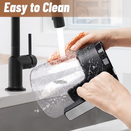 12 Cup Coffee Pot Replacement for Ninja Coffee Maker CFP101 CFP201 CFP301 CFN601 CFP250A CFP300 CFP307, Glass Carafe Replacement with Brew-Through Lid, Ninja Coffee Pot Replacement with Sturdy Handle - My Kitchen Products