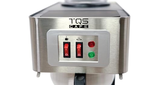 12-Cup Commercial Coffee Maker Stainless Steel - Double Coffee Machine for Office, Restaurant, Industrial Use - High Capacity Office Coffee Maker - TQS Cafe - My Kitchen Products