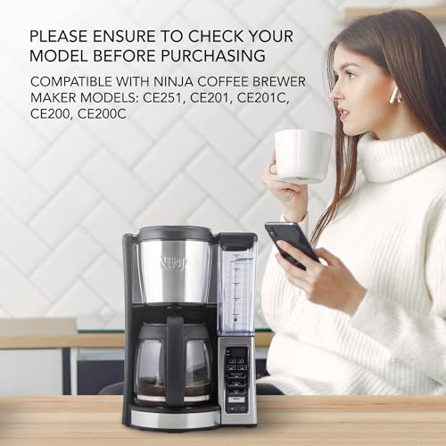 12-Cup Glass Coffee Carafe Replacement Compatible ONLY with Ninja Coffee Brewer Maker Models CE251 CE201 CE201C CE200 CE200C - My Kitchen Products