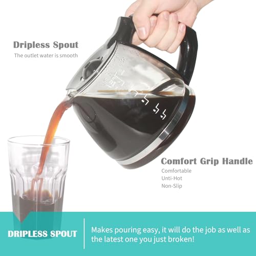 12-Cup Replacement Carafe Compatible with Black and Decker Coffee Maker Model CM1160B, CM1160W - My Kitchen Products