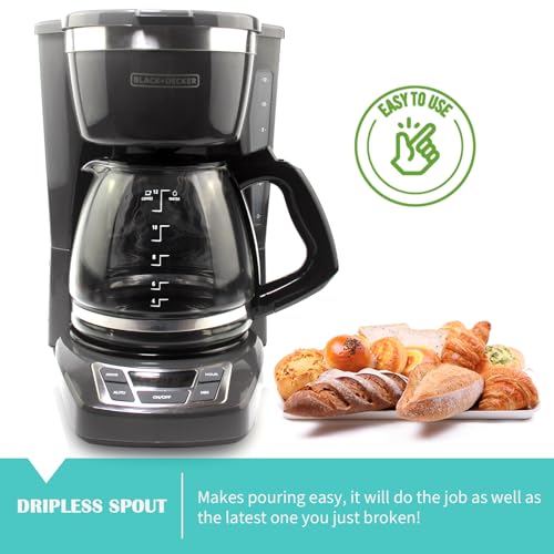12-Cup Replacement Carafe Compatible with Black and Decker Coffee Maker Model CM1160B, CM1160W - My Kitchen Products