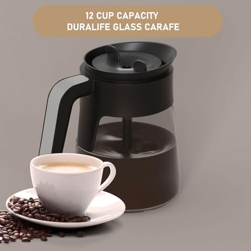 12-Cups Coffee Maker Carafe Replacement Pot Compatible with Ninja Coffee Maker CFP101 CFP201 CFP301 CFN601 CM401 CFP200 CFP250A CFP300 CFP305 CFP307 CFN602 CM400 CM401 CF090 CF091 CF092 - My Kitchen Products