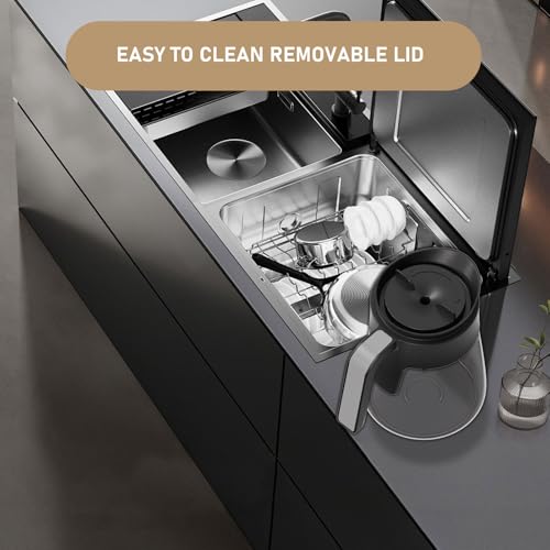 12-Cups Coffee Maker Carafe Replacement Pot Compatible with Ninja Coffee Maker CFP101 CFP201 CFP301 CFN601 CM401 CFP200 CFP250A CFP300 CFP305 CFP307 CFN602 CM400 CM401 CF090 CF091 CF092 - My Kitchen Products