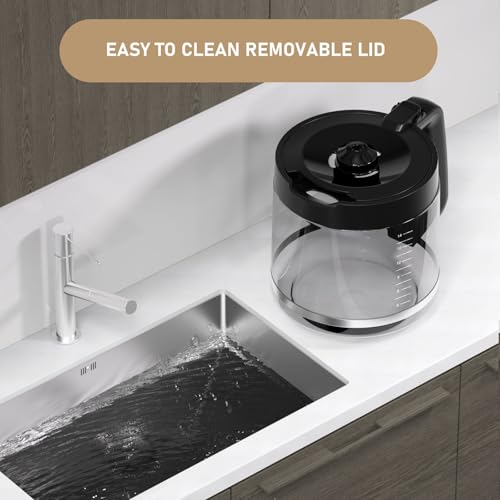 14-Cup DCM201 Coffee Maker Carafe Coffee Pot Replacement Compatible with Ninja DCM201, DCM201CP, DCM201BK Programmable XL 14-Cup PRO Coffee Maker - My Kitchen Products