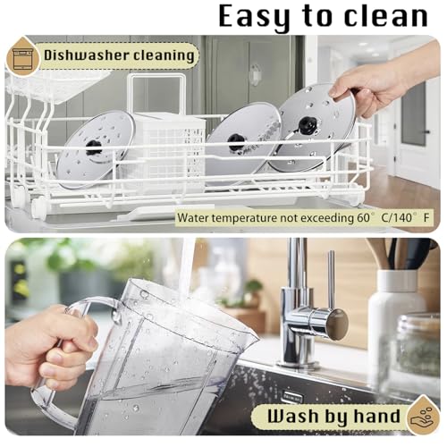 14 Cup Large Food Processor, XL Bowl, Large Chute for Blending, Mixing, Shredding, and Slicing, Meat and Vegetable Chopping, Doughing, All in One for kitchen,4 Speeds, 600W - My Kitchen Products