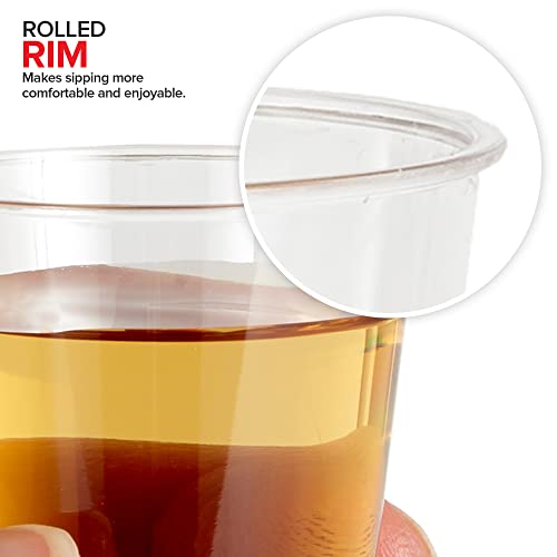1.5 oz Shot Glasses - 100 Mini Plastic Shot Glasses (1.5oz) Clear Disposable Cups for Jello Shots, Wine Tasting, Liquor, Whiskey, Pudding, Sample Cup for Halloween and Elegant Partiest - My Kitchen Products
