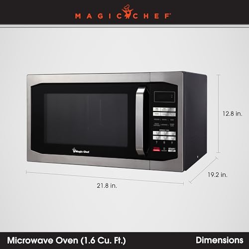 1.6 cu. ft. Countertop Microwave with Stainless Door - My Kitchen Products